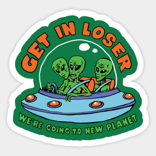 Get in Alien! Sticker